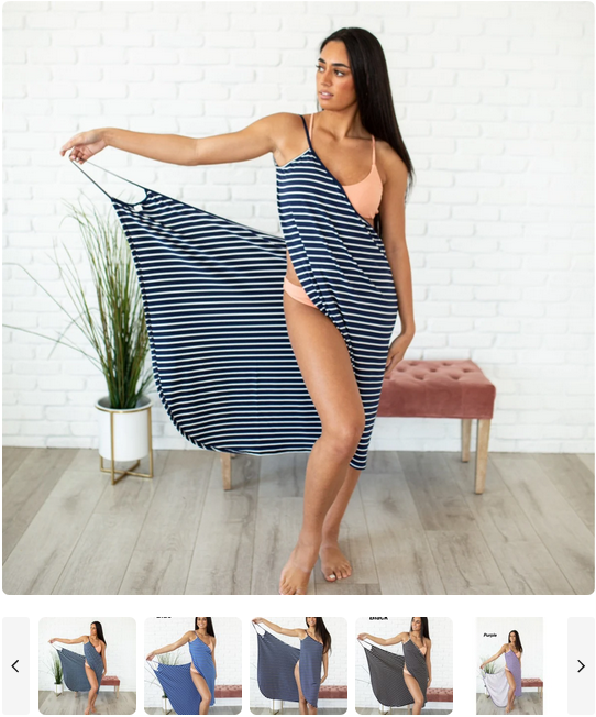 Wrap Around Stripe Swim Cover for $19.99 (was $29.99).