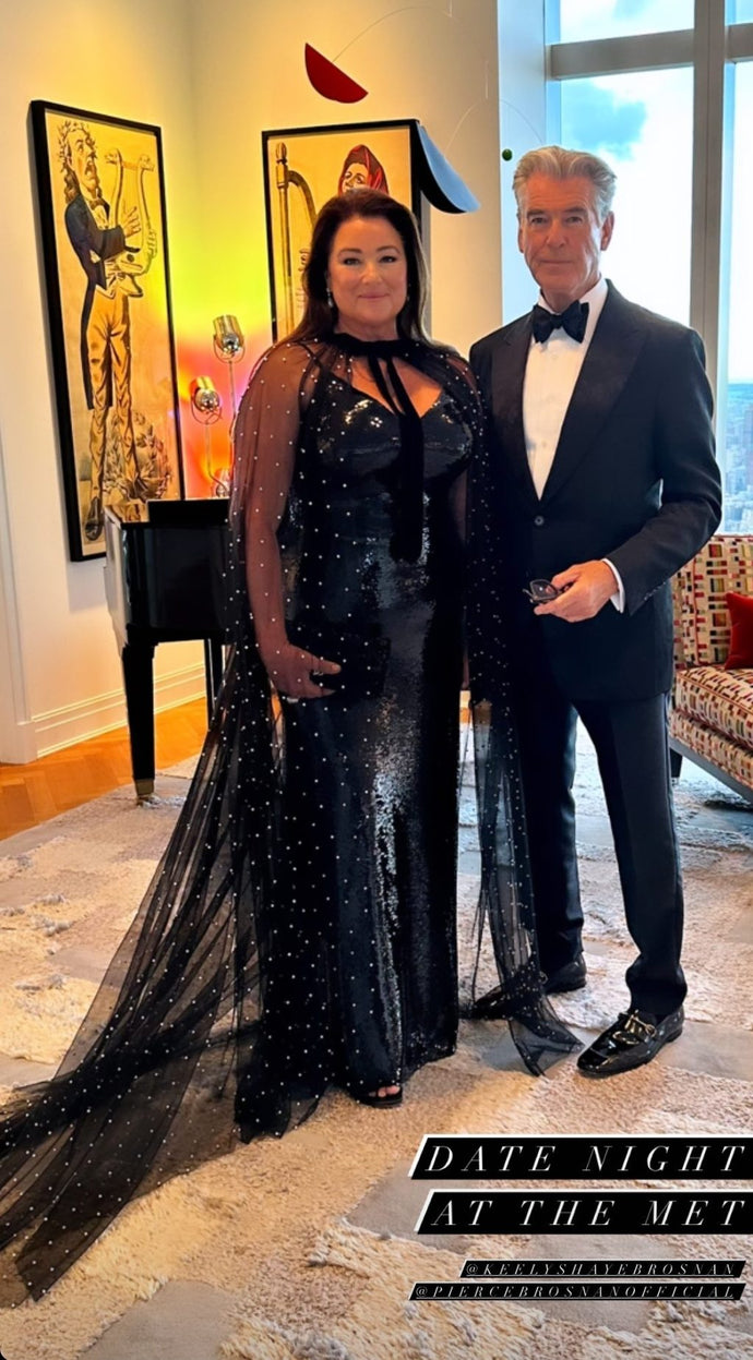 Barry Keoghan and Pierce Brosnan fly Irish flag at Met Gala