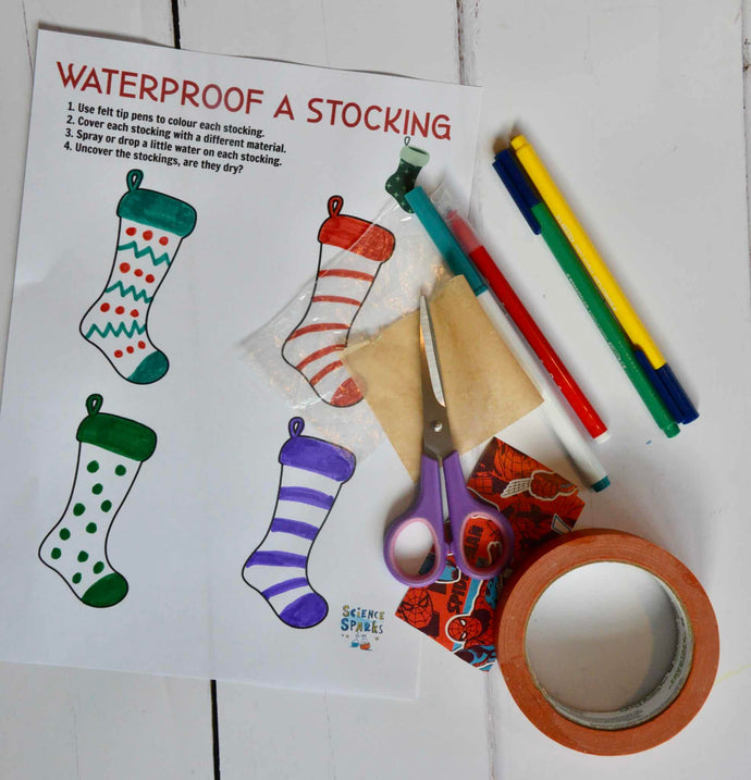 Waterproof a Christmas Stocking STEM Challenge