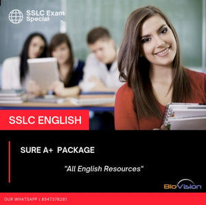 SSLC English Exam 2023 - Sure A+ Package - All Resources