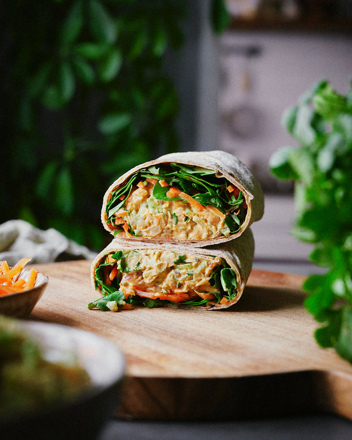 Curried Chickpea Salad Wrap