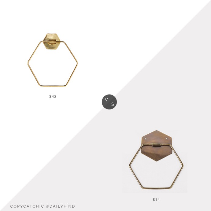Daily Find | Anthropologie Hexagon Towel Ring