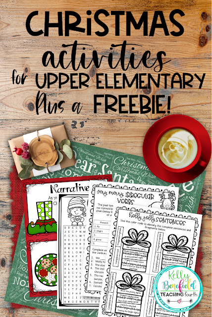 Christmas Activities for Upper Elementary and a Freebie!