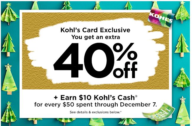 Up to 40% Off Kohl’s Mystery Coupon + 10 Great Deal Ideas!!
