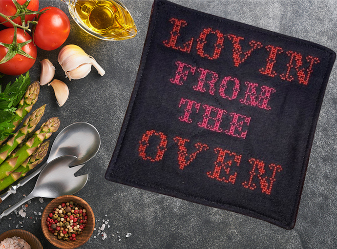 Easy DIY Embroidered Potholder: Machine Embroidery