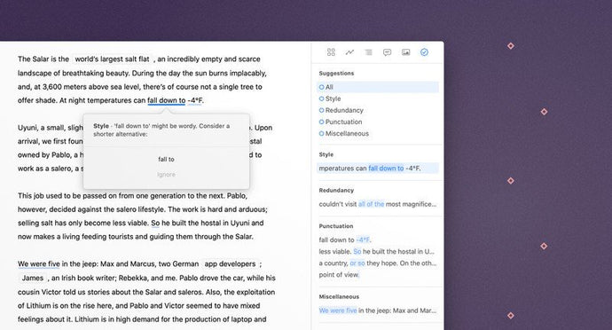 Ulysses 20 for Mac keeps your spelling and grammar in tip-top shape