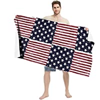 YARN 31 x 67 Inches Oversized American Flag Microfiber Beach Towel only $8.00