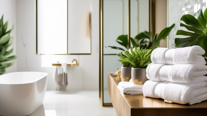 Brass Towel Shelves