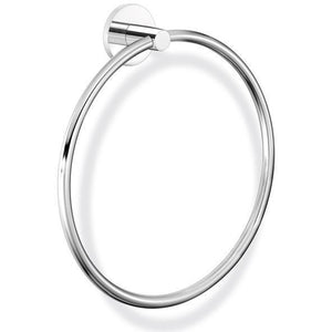 SCBA Twist Wall Round Towel Ring Holder Bath Hand Towel Holder Towel - Brass