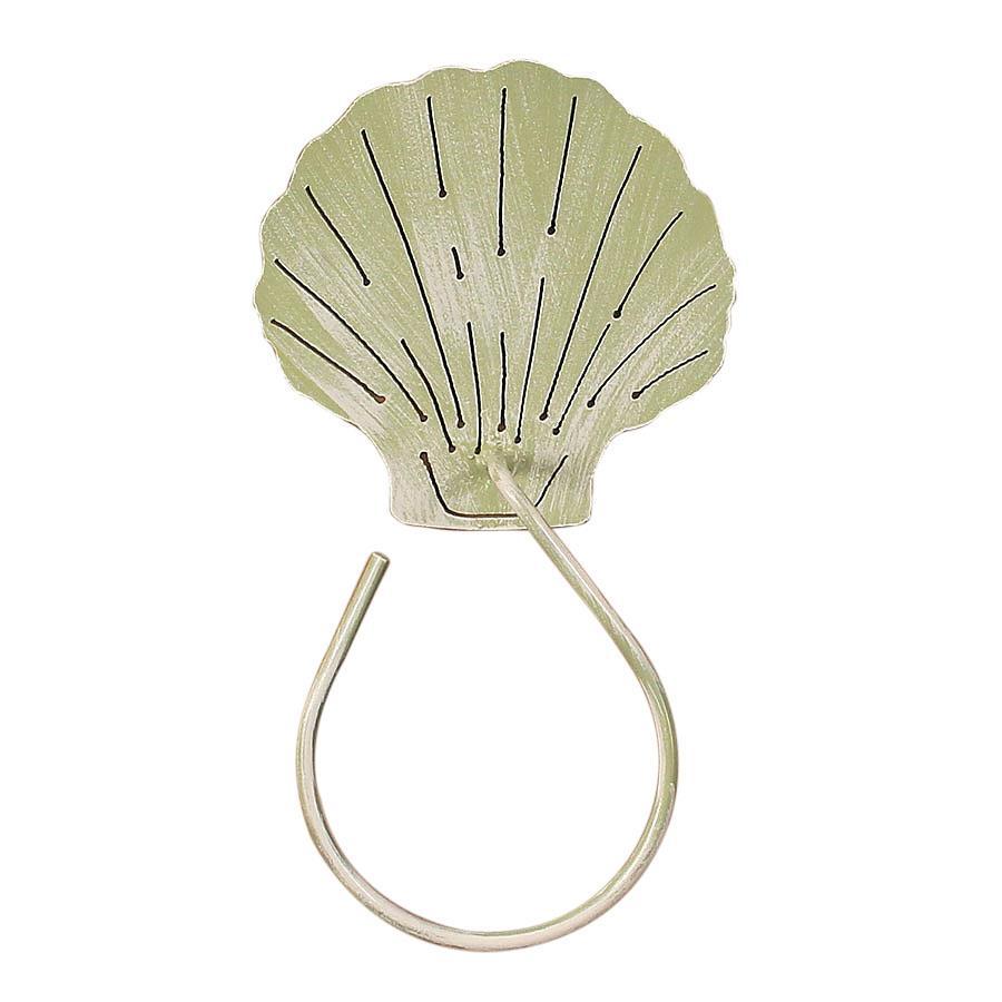Sea Shell Hand Towel Ring - Weathered Seagrass