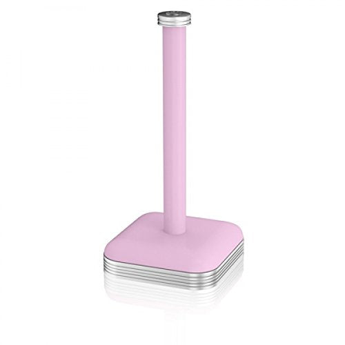 Swan Retro Towel Pole with Steel Weighted Base, Pink