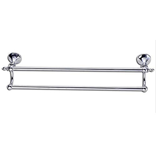Ping Bu Qing Yun Towel Rack - 304 Stainless Steel, Hardware Bathroom Pendant Perforated Double Mirror Anti-Rust Towel Rack, Suitable for Bathroom, Home -60X13.5X6cm Towel Rack