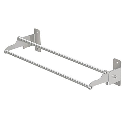 Ping Bu Qing Yun Towel Rack Double Bathroom Stainless Steel Toilet Wall Towel Rack Bathroom Towel Bar 40cm 13cm 8cm Towel Rack