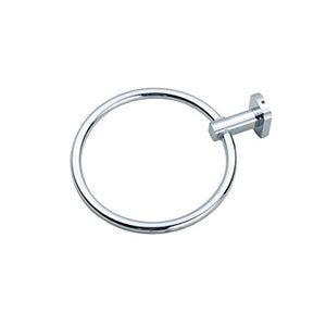 Ping Bu Qing Yun Towel Rack - Copper, Round Thick Chrome Bathroom Hardware Pendant Towel Ring, Suitable for Bathroom, Home -17X19X5.5cm Towel Rack