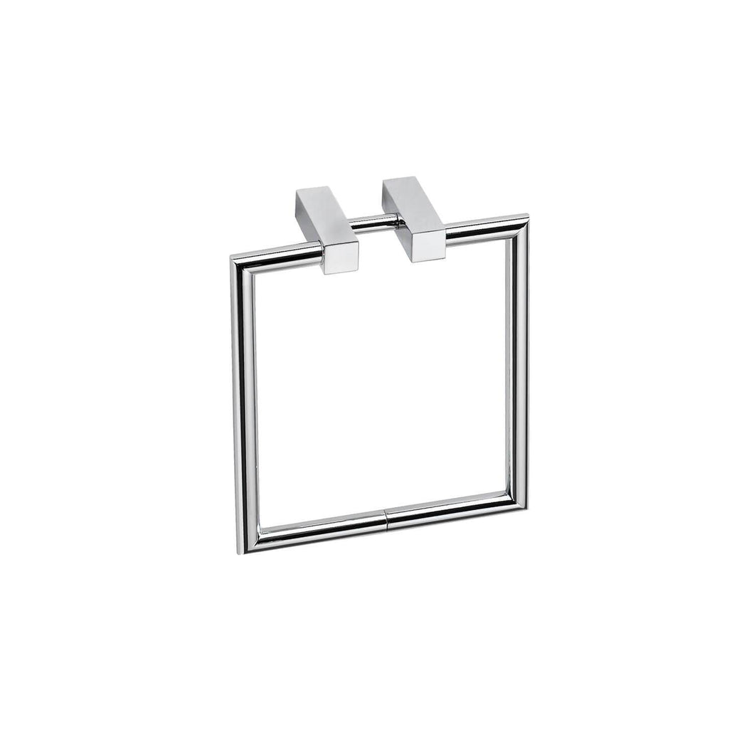 Pomdor Metric Wall Mounted Chrome Towel Ring Holder Bath Hand Towel Holder