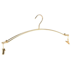 Amazon best dewel 5pcs stainless steel women clothes bra shorts underwear drying rack hanger gold