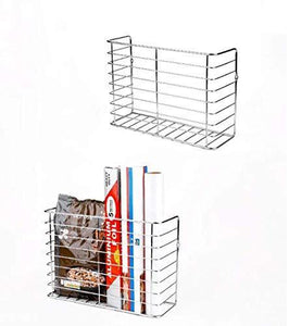 The best 2 pack wall door mount kitchen wrap organizer rack cabinet door pantry door wall mount kitchen storage organizer basket
