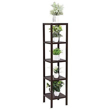 The best songmics 100 bamboo bathroom shelf 5 tier multifunctional storage rack shelving unit bathroom towel shelf for kitchen livingroom bedroom hallway brown ubcb55z