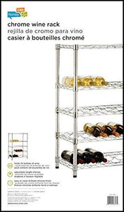 Discover the honey can do shf 03617 4 tier steel wire urban wine bottle rack chrome