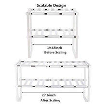 Order now under sink organizer 2 tier expandable kitchen bathroom pantry storage shelf multi functional adjustable under kitchen sink organization storage rack heavy duty white