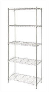 The best artiva usa 9907p 5 shelf wire shelving rack 68 silver gray
