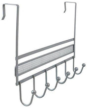 Featured decobros over the door 6 hook organizer rack silver