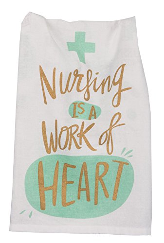 Primitives by Kathy 30773 Cotton Kitchen Towel, Nursing is A Work Of Heart