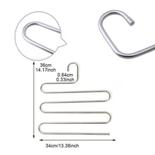 Related eleling 5 layers pants clothes rack s shape multi purpose hangers for trousers tie organizer storage hanger