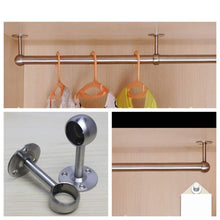 The best reekey 4 pack clothes hanger hanging tube base curtain end bracket support kitchen organizer 0 75
