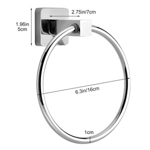 Asixx Towel Ring, Stainless Steel Towel Ring Bathroom Towel Ring Towel Holder Bathroom Accessories Wall Mounted