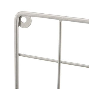 Storage organizer ezoware silver finish wall door mount kitchen wrap organizer silver rack for food storage bags aluminum foil wax paper sandwich bags plastic wrap