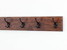 Top rated solid cherry wall mounted coat rack with oil rubbed bronze wall coat hooks 4 5 utra wide rail made in the usa mahogany 52 x 4 5 ultra wide with 10 hooks