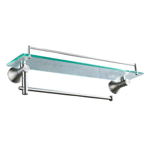 Great deed wall hanging mount rack toilet stainless steel double shelf tempered glass bathroom wall hanging towel rack 2 layers storage rack 612218cm
