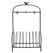 Buy now festnight metal kitchen dish coffee mug cup holder with 6 hooks bird cage shape meal tray holder display rack organizer stand for table counter cabinet 20 9 x 12 2 x 6 7 l x w x h black