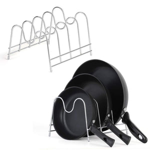 Shop nex 2 pack kitchen cabinet pan and pot lid organizer rack holder 1