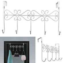 Purchase rbenxia over the door 5 hanger rack decorative metal hanger holder for home office use white