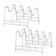 Discover nex 2 pack kitchen cabinet pan and pot lid organizer rack holder