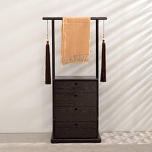 Get coat rack solid wood new chinese style floor simple bedroom multi function storage hanger