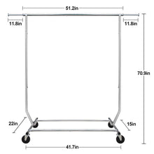 Shop here camabel clothing garment rack heavy duty capacity 300 lbs adjustable rolling commercial grade steel extendable hanger drying organizer chrome finish storage shelf with wheels load up to 300lbs