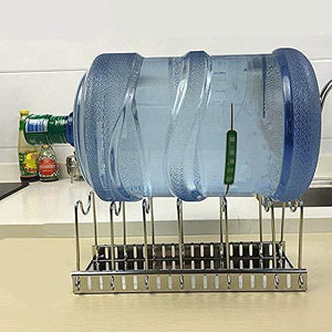 Products adjustable rack pot lid pan shelf dish drainer shelves multifunctional organizers for the kitchen large with 7 holders