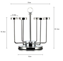 Save lian drain cup holder mugs rotating drying rack hanger glasses organizer tabletop decor 232324 5cm