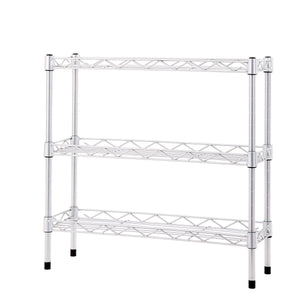 BuyHive Wire Shelving Spice Rack Jar Cans Multipurpose Home Kitchen Accessories Organizer Storage Freestanding