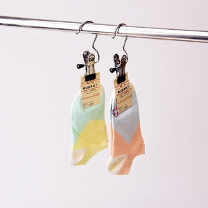 Selection glasstore 6pcs stainless steel heavy duty drying racks portable hanger clips laundry hooks hanging clothes pins single clip scarf closet organizer hanger for travel and home