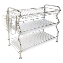 Discover the nex ht kc815s m 3 tier stainless steel dish drainer rack 22 2 l x 9 4 w x 20 3 h