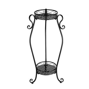 Buy dazone demountable metal 2 tiers plant rack indoor floor model plant stand black