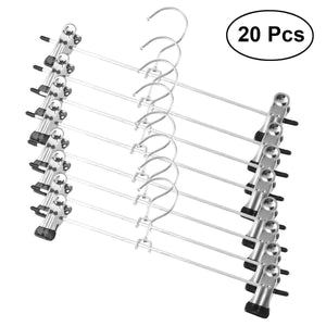 Top rated ounona 20pcs stainless steel anti slip clothes drying hanger clips pants drying rack