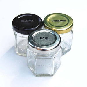 Best gneiss spice large empty magnetic spice jars create a diy hanging spice rack on your fridge includes hexagon glass jars magnetic lids spice labels 24 large jars silver lids