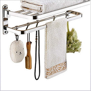 Tower Hanger- Towel Bar Contemporary Stainless Steel/Iron 1Pc Double Wall Mounted