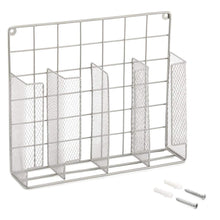 Shop here ezoware silver finish wall door mount kitchen wrap organizer silver rack for food storage bags aluminum foil wax paper sandwich bags plastic wrap