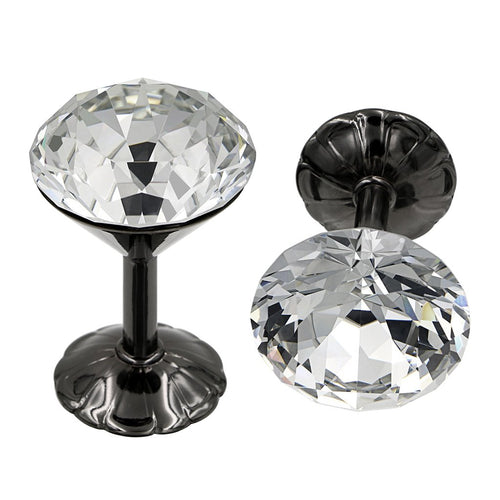 Sumnacon Classic Crystal Curtain Tiebacks Tassel Curtain Holdbacks, 2 Pcs Wall Mounted 2 1/3 Dia Home Office Decorative Drapes Tie Back Holders Multi Use Wall Hook Coat Hanger(60mm Black)